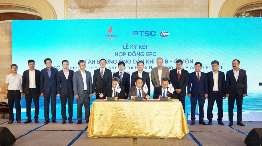 SWPOC ký hợp đồng EPC Dự án Đường ống dẫn khí Lô B - Ô Môn với Liên danh PTSC - Lilama 18